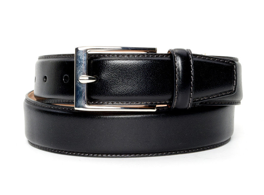 Black Classic Dress Belt - Warfield & Grand Belts