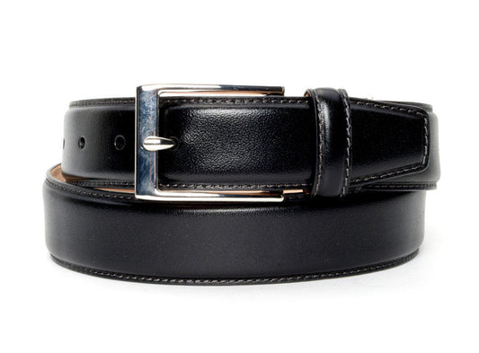 Black Classic Dress Belt - Warfield & Grand Belts