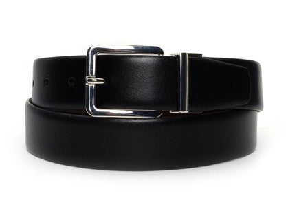 Black and Cognac Reversible Belt - Warfield & Grand Belts