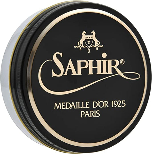Saphir Pate de Luxe Wax Shoe Polish Light Brown - Warfield & Grand Shoe Care